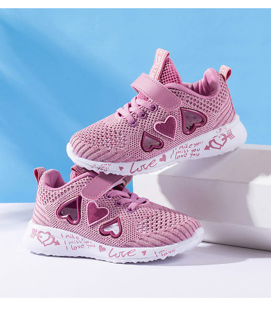 Casual Light Mesh Sneakers - Summer Children Fashion Tenis Cute Sport Cartoon Female Running Sock Footwear