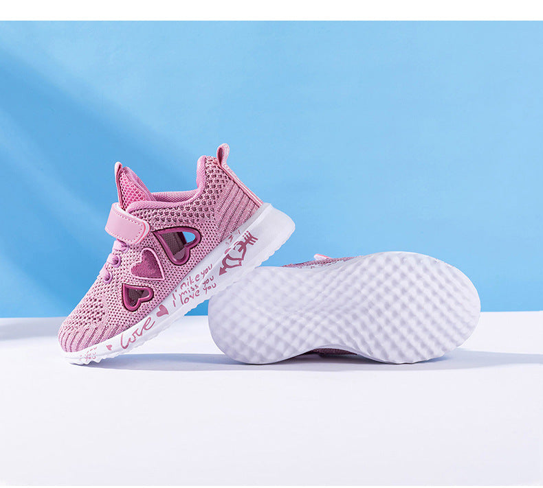 Casual Light Mesh Sneakers - Summer Children Fashion Tenis Cute Sport Cartoon Female Running Sock Footwear
