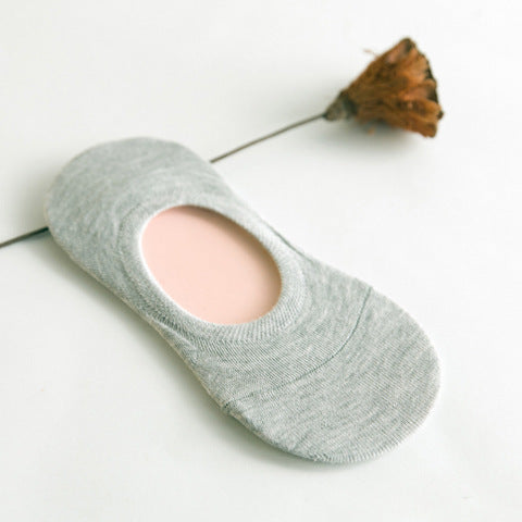 Women's Solid Color Socks - Low Cut Shallow Mouth Leisure Boat Socks