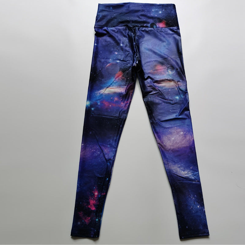 Fitness High Elastic Sports Pattern Leggings
