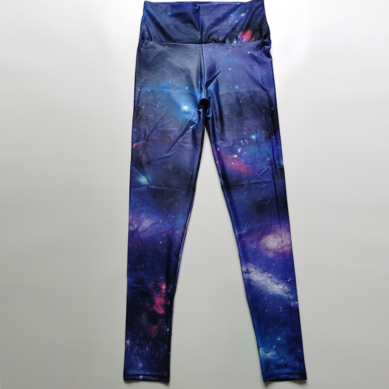 Fitness High Elastic Sports Pattern Leggings
