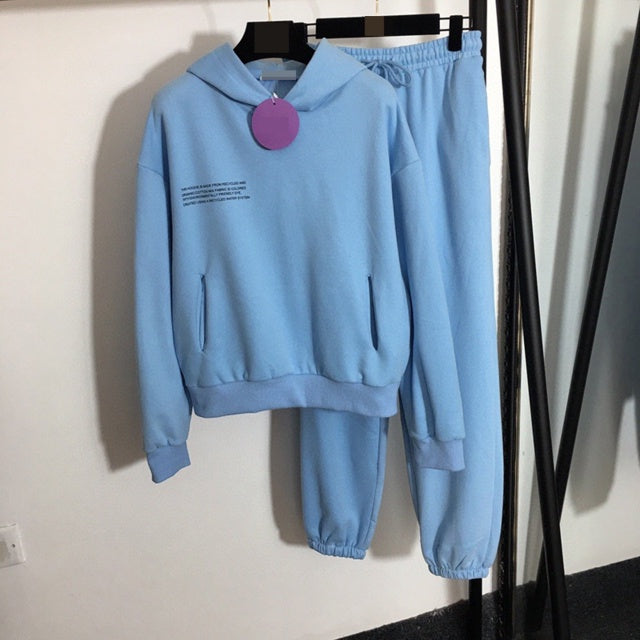 Solid Cotton Hooded Sweatshirts - Hoodies Track Pants Joggers
