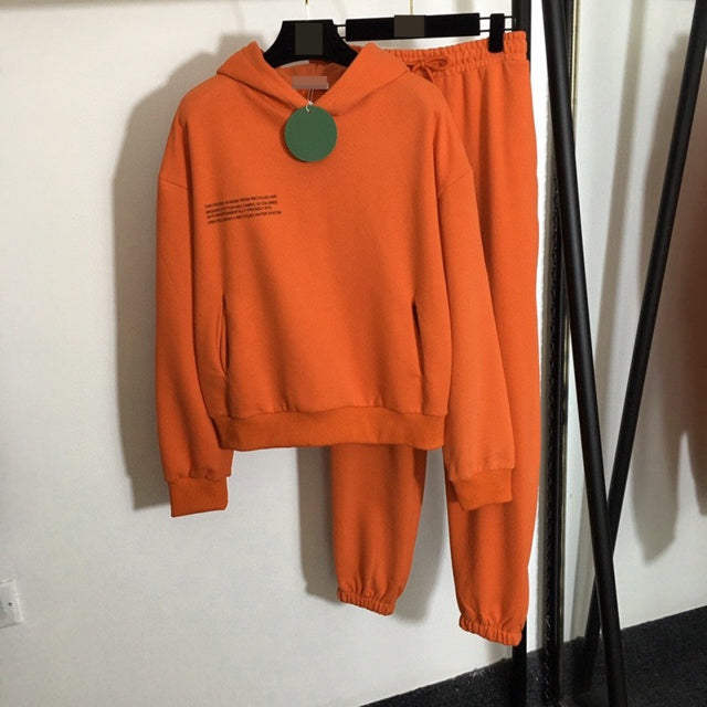 Solid Cotton Hooded Sweatshirts - Hoodies Track Pants Joggers