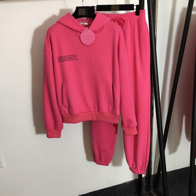 Solid Cotton Hooded Sweatshirts - Hoodies Track Pants Joggers