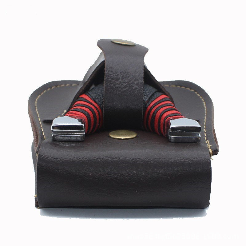 Slingshot - All-In-One Bag Leather Belt Bag Steel Ball Bag Marbles Are Durable And Not Deformed Outdoors