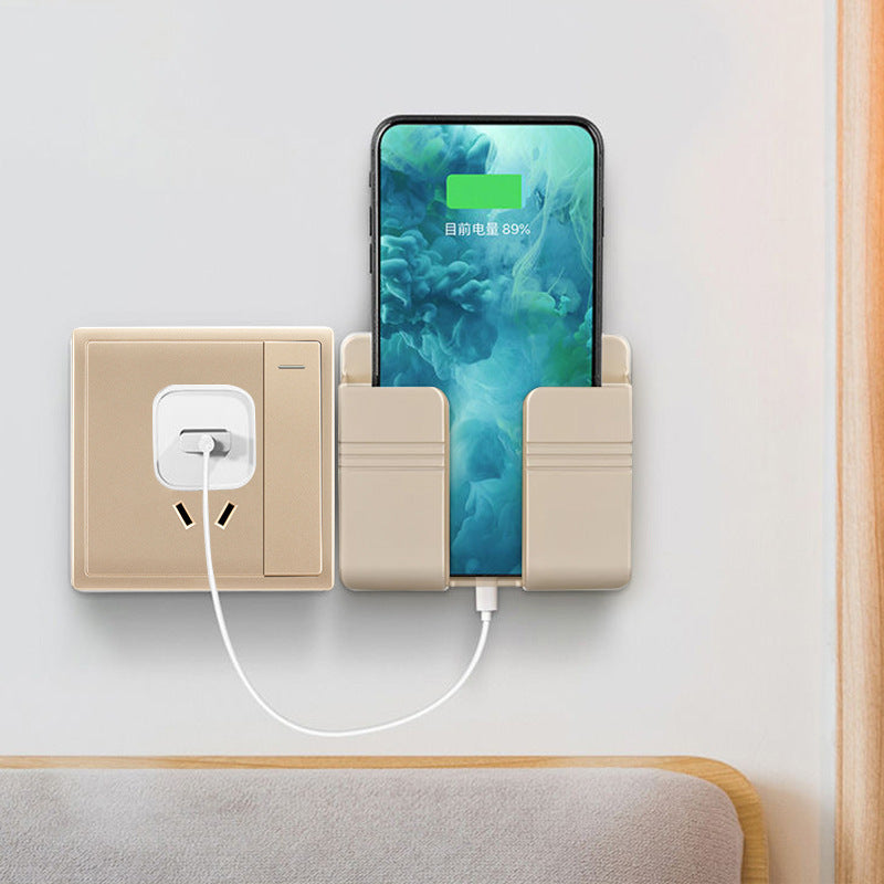 Mobile Phone Charging Storage Rack - Punch-free Sticky Storage Box