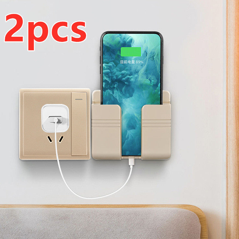 Mobile Phone Charging Storage Rack - Punch-free Sticky Storage Box