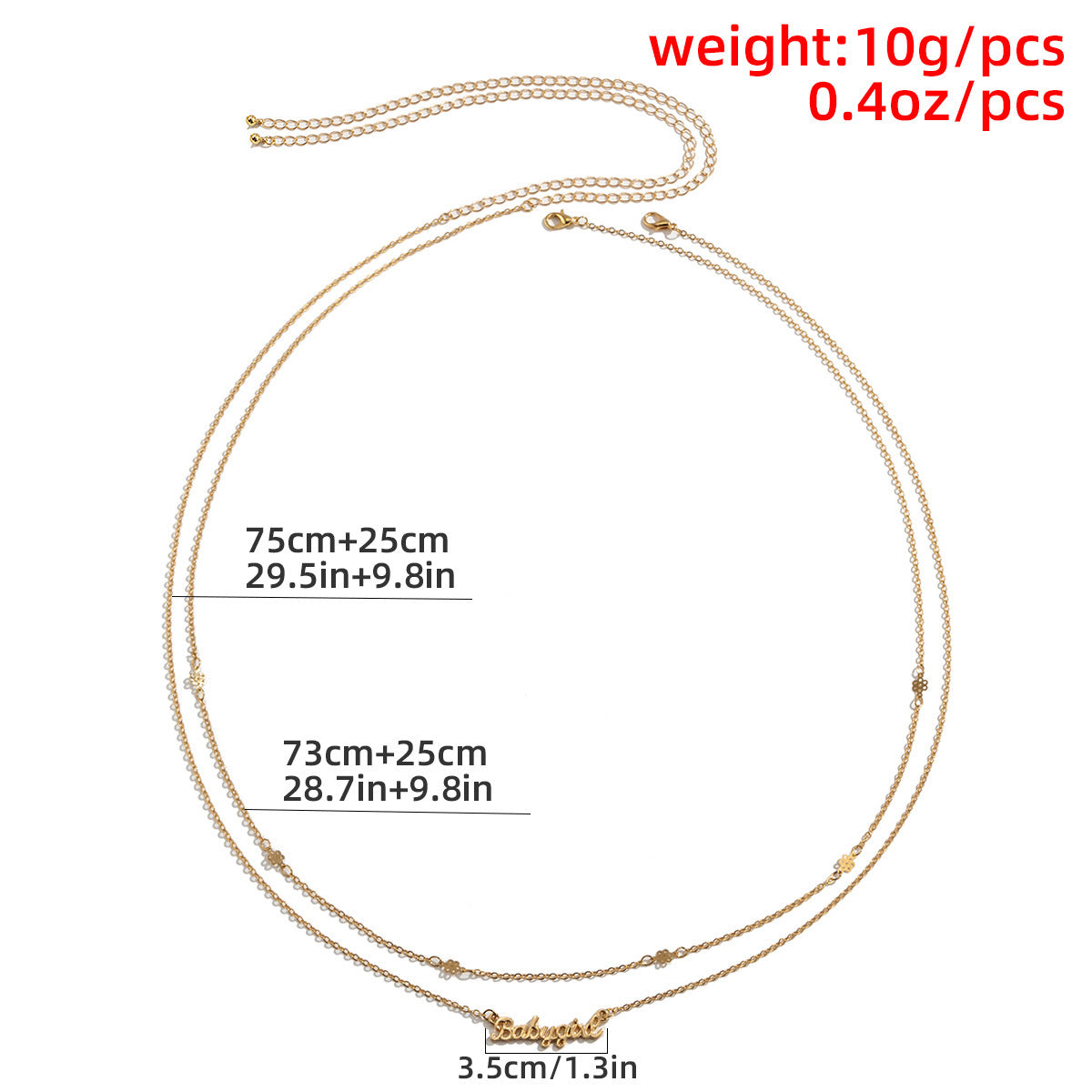 Sexy Fashion Metal Letter Pendant Belly Chains - Waist Chain  Body Chain Charm Jewelry