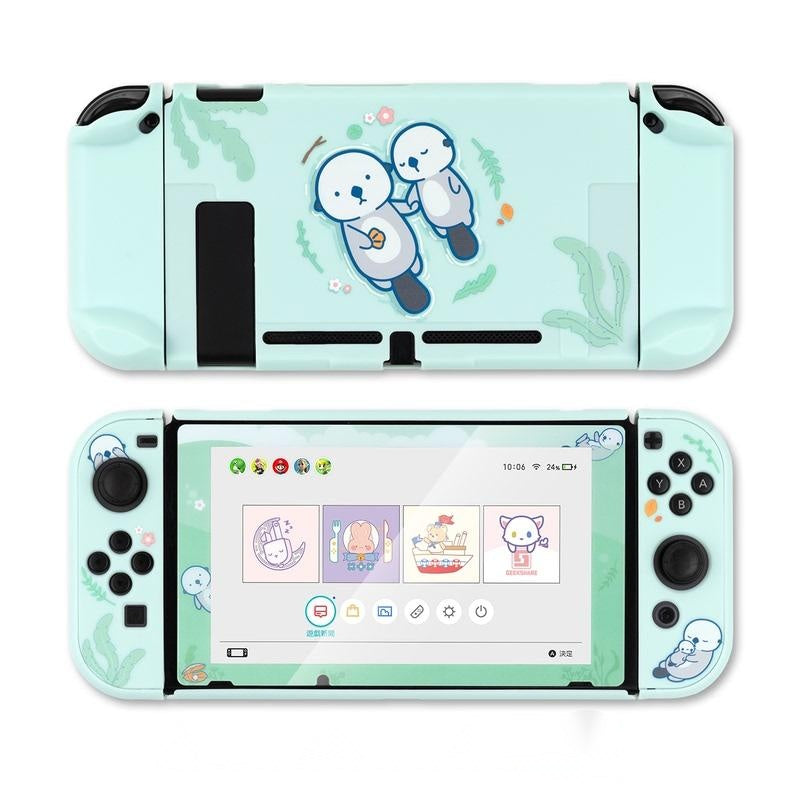 Sea Otter Switch Protective Shell - PC Hard Cover Back Grip Housing NS Lite Controller Case Box For Nintendo Switch Accessories