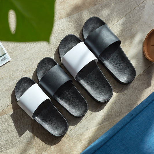 Shoes for Men - Slippers Summer Home Slippers Men Black White Fashion Brand Men Shoes Non-slip Slides Men Luxury Designers Slides