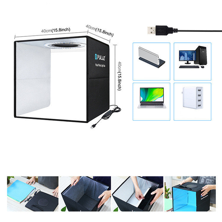 Portable 40cm Ring Light - Folding Studio Simple Studio - JumoShop