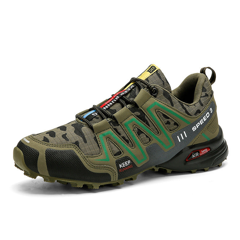Men Hiking Shoes - Climbing Male Sports Shoes Work Safety Toe Tactical Non-Slip Durable Trekking Sneakers Mens Footwear
