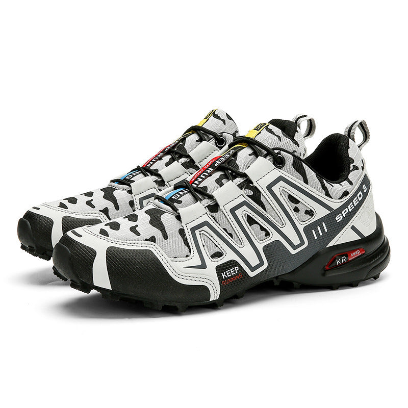 Men Hiking Shoes - Climbing Male Sports Shoes Work Safety Toe Tactical Non-Slip Durable Trekking Sneakers Mens Footwear