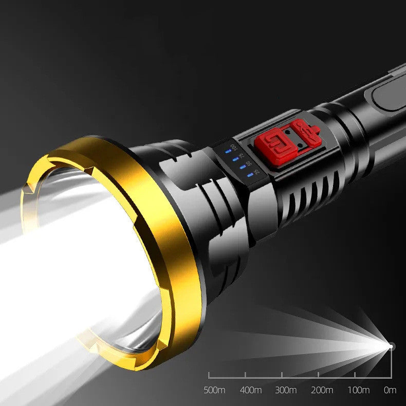 90000LM LED Flashlight - Tactical Light Torch USB Rechargeable Super Bright Light