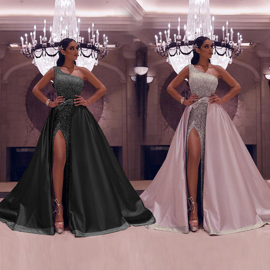 One-Shoulder Evening Dress