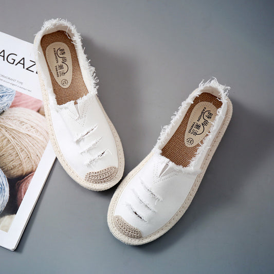 Fisherman Shoes - female lazy shoes