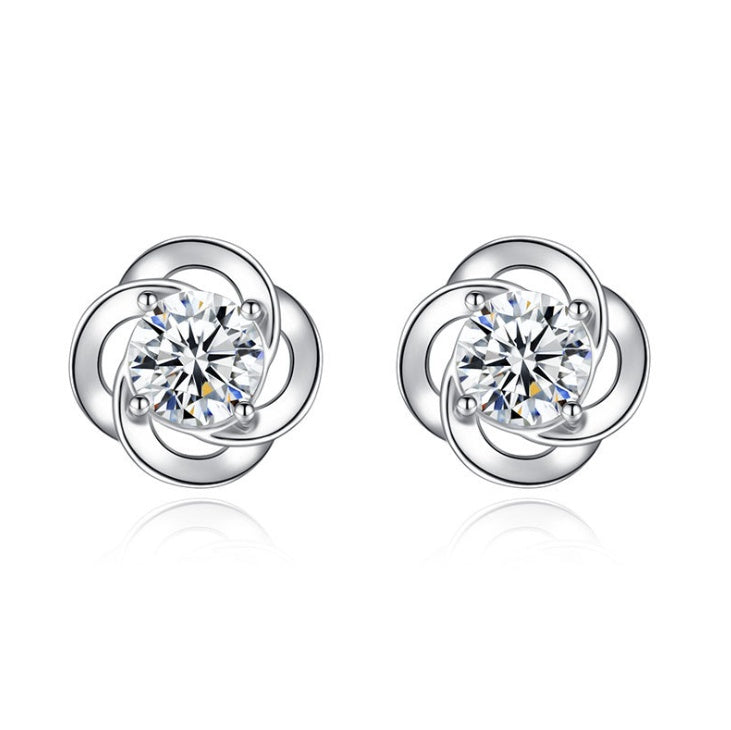 Sterling Silver Clover Earrings