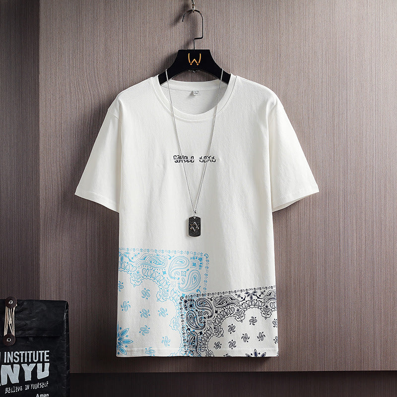 Men's Clothing - Short-sleeved T-shirts, Half-sleeved T-shirts, Loose Bottoming Shirts,