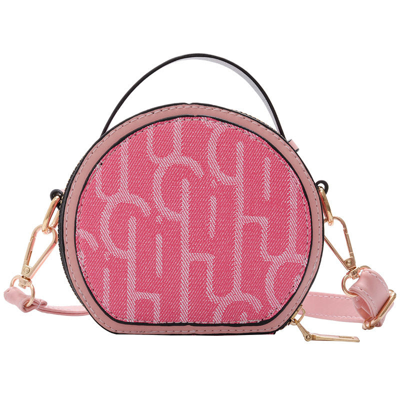 Small Round Bag with Letters