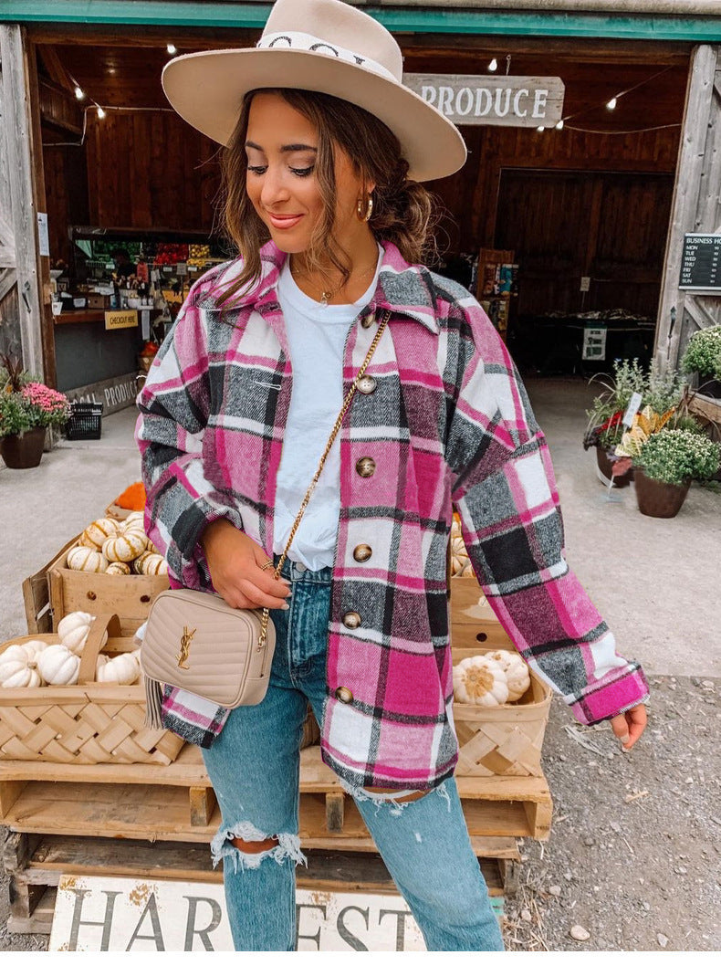 New Fashion Big Plaid Shirt