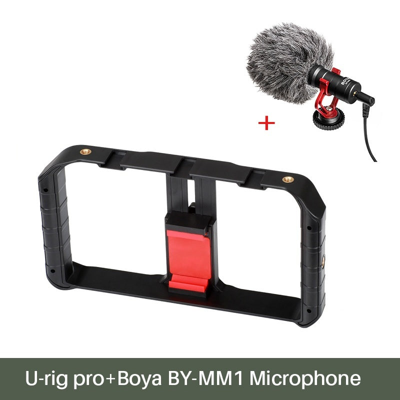 Ulanzi Handheld Smartphone Video Rig Case For Phones - Phone Rig Stabilizer For Live Stream YouTube Filmmaking Vlogger