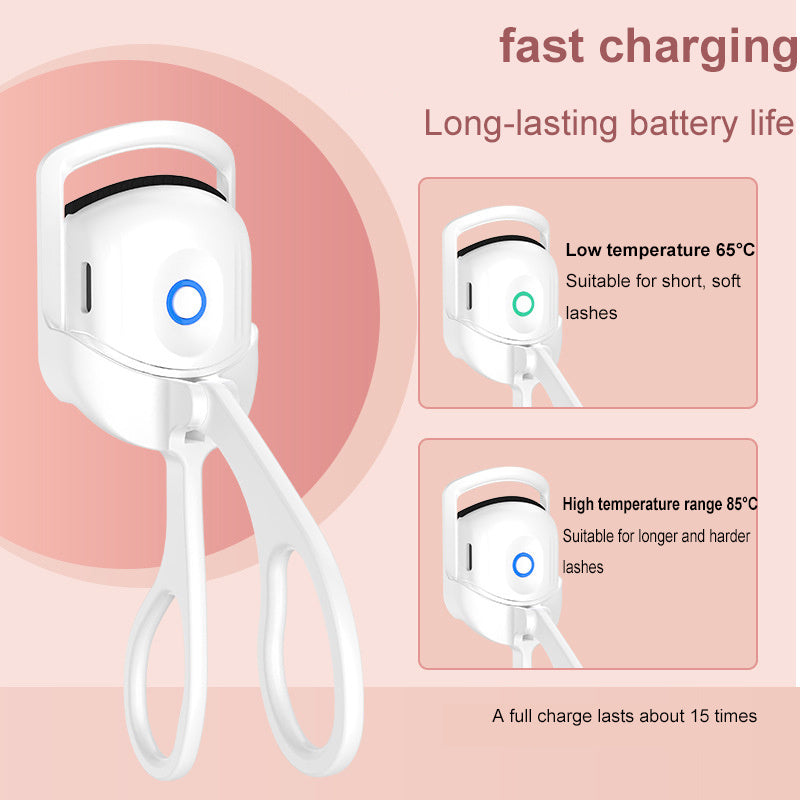 Eyelash Curler - Portable Electric Heated Comb Eye Lash Eyelash Curler Makeup Tools Heated Eyelash Curlers,Rechargeable Electric Eyelash Curler,Handheld Eyelash Heat