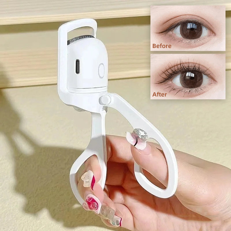 Eyelash Curler - Portable Electric Heated Comb Eye Lash Eyelash Curler Makeup Tools Heated Eyelash Curlers,Rechargeable Electric Eyelash Curler,Handheld Eyelash Heat
