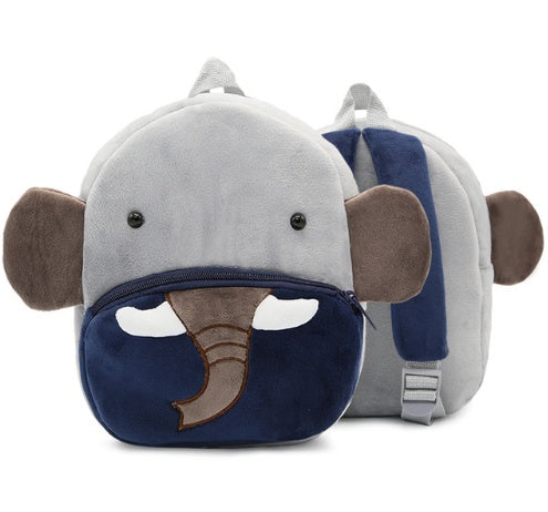 Children School Backpack - Cartoon Rainbow Design, Soft Plush Material For Toddler, Baby Girls Kindergarten Kids School Bags