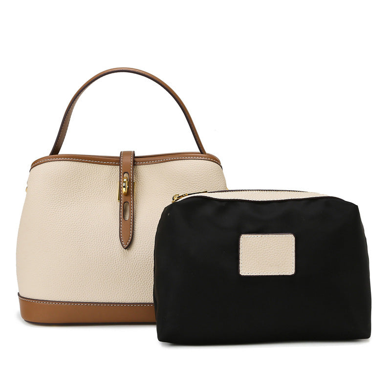 Large Capacity Contrast Color Single Shoulder Messenger Bag