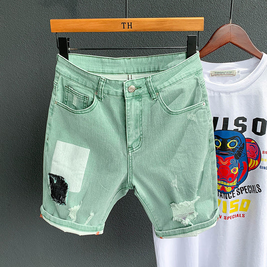 Trendy Ripped denim shorts