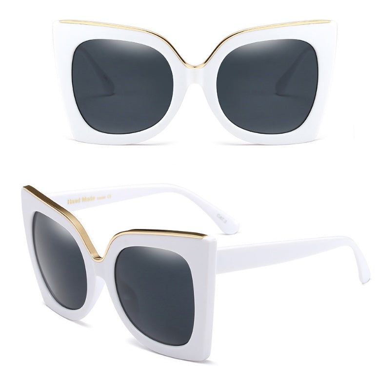 Women's Vintage Cat Eye Sunglasses – Gradient Lens Retro Fashion Shades
