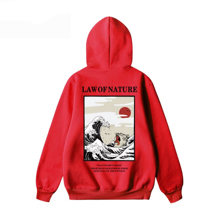 Street Retro Casual Hooded Sweater