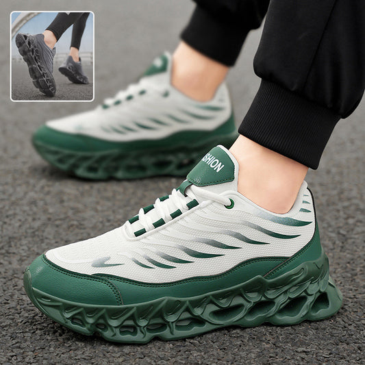 Men's Lace-up Sneakers - Thick-soled Daddy Vulcanized Shoes Outdoor Running Sports Casual Shoes
