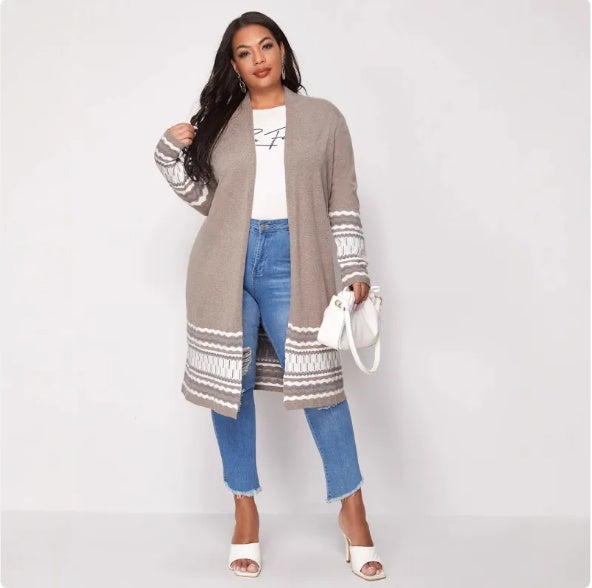 Large Size Women's Cardigan Jacket