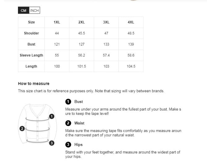 Large Size Women's Cardigan Jacket