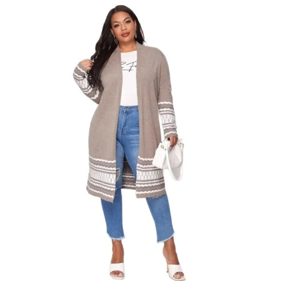 Large Size Women's Cardigan Jacket