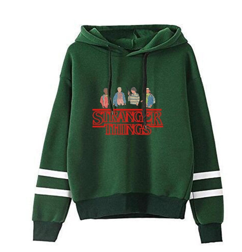 Printed Striped Hoodies