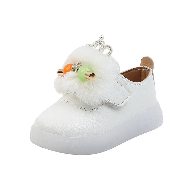 Flashing Light Kids Board Shoes Soft Sole