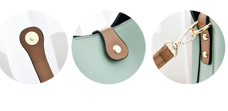 Bucket Bag - Korean Fashion Style Shoulder Bag, Cross-border Female Bag