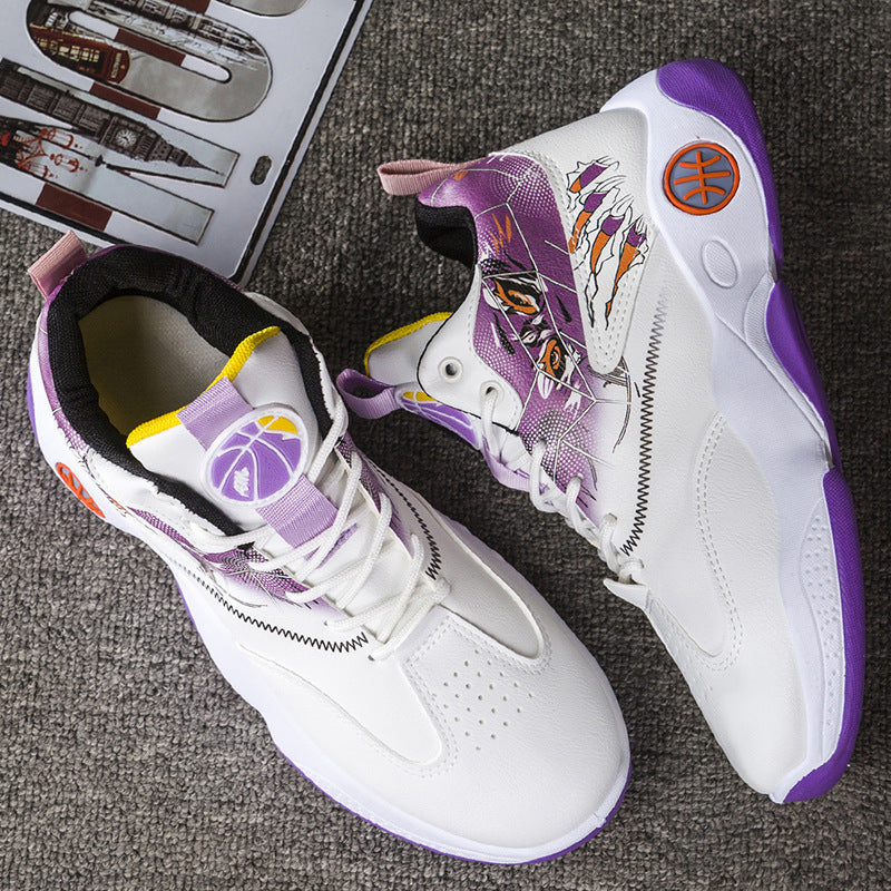 High-top Breathable Basketball Shoes - Sneakers