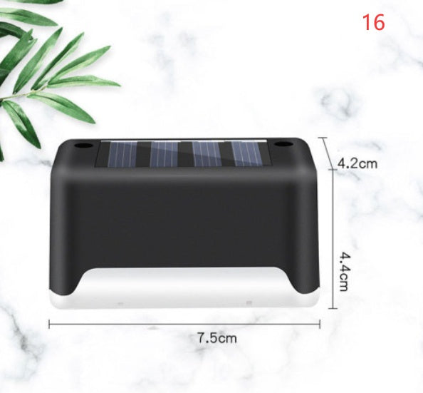 New Upgrade Waterproof LED Solar Fence Lamp - Solar Deck Lights Solar Step Light Outdoor For Patio Stairs Garden Pathway Step Yard