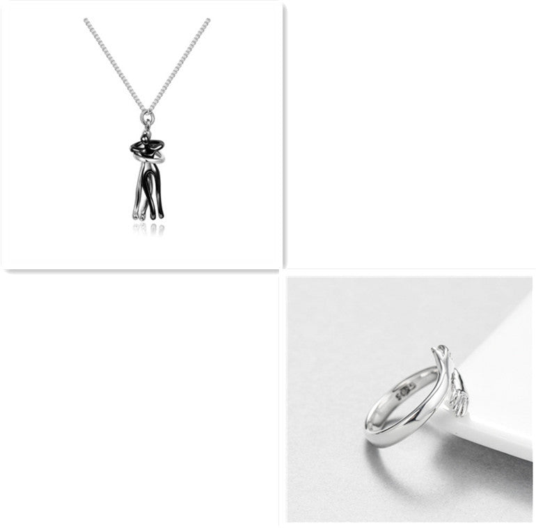 Love Hug Necklace - Unisex Men Women Couple Jewelry Chain Valentines Day Lover Gift