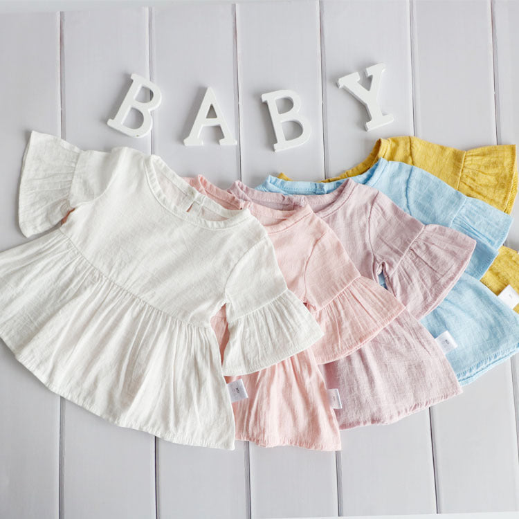 Baby Girl Solid Color Stylish Top