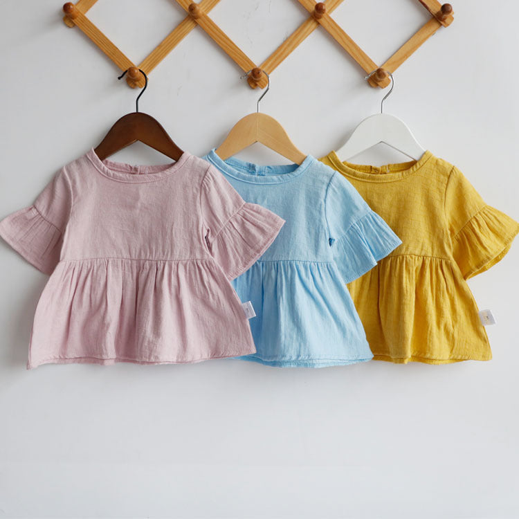 Baby Girl Solid Color Stylish Top