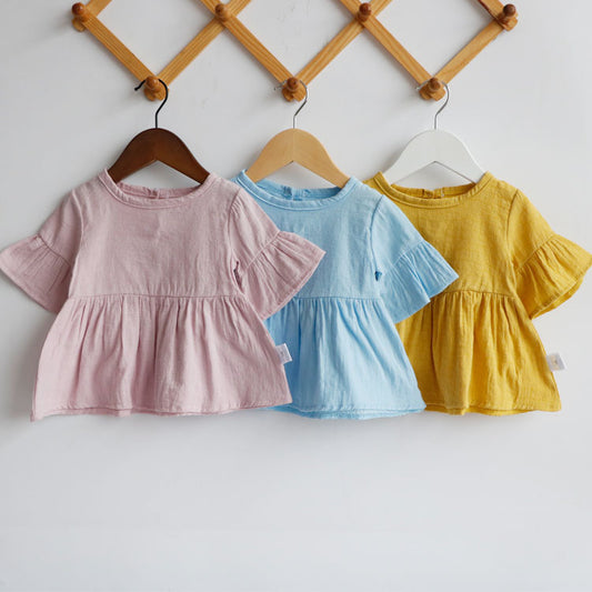 Baby Girl Solid Color Stylish Top