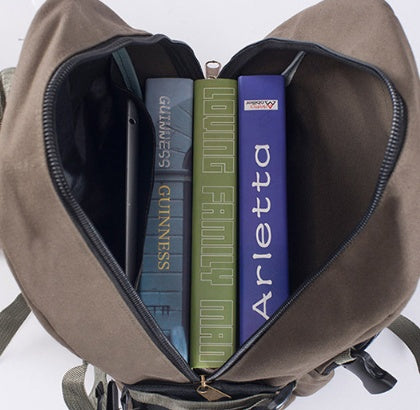 Men's Backpacks - Canvas Backpack, Student Bags