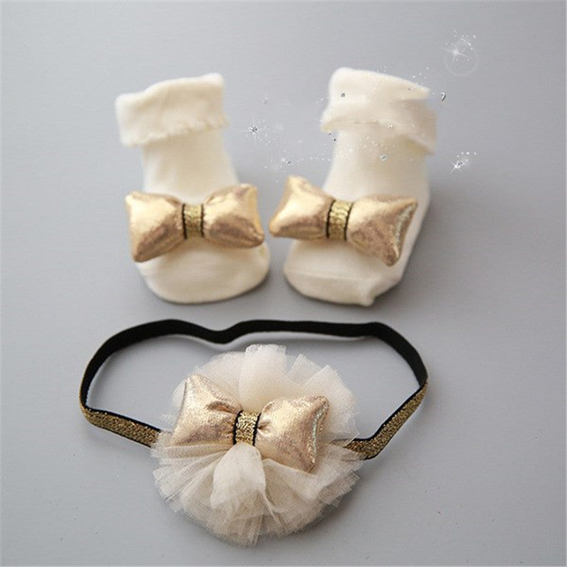 Stylish Children's short socks headband accessories