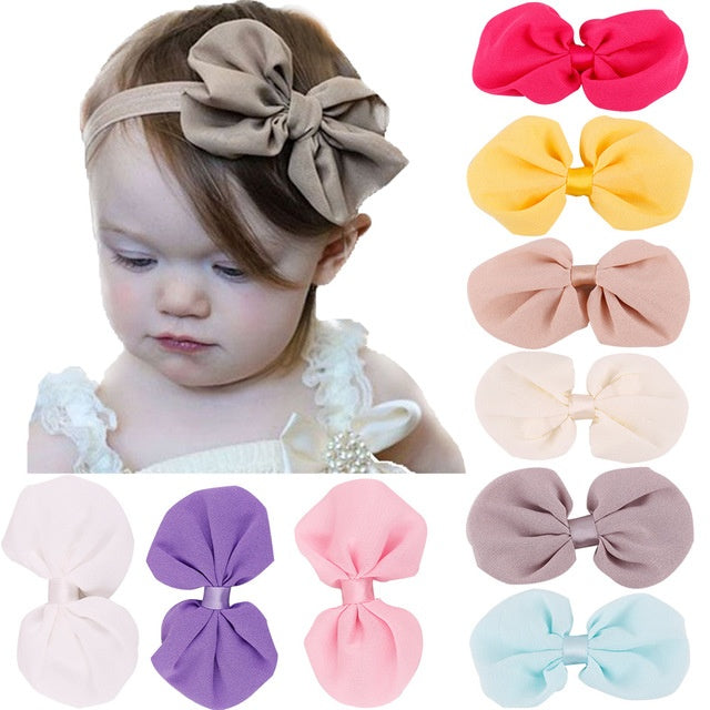 Pretty Solid Color Baby Hair Band