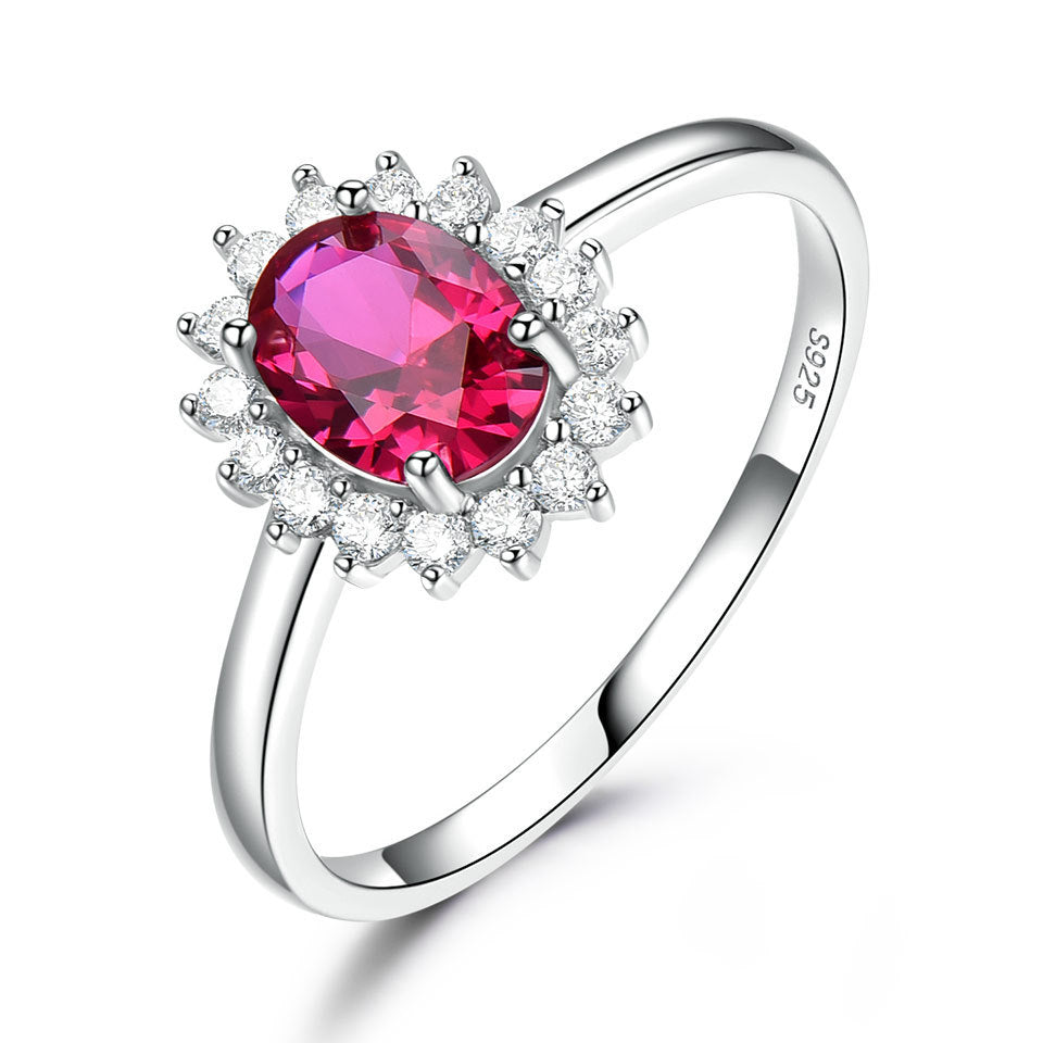 Three Color Baby Stone Ring Women