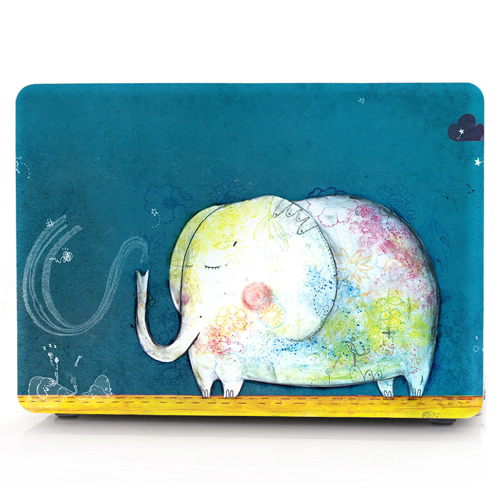 MacBook Transparent Plastic Protective Case Printed with Custom Design